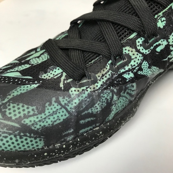 NIKE HYPERDUNK BLACK GREEN GLOW ANTHRACITE 7.5 - Picture 7 of 8